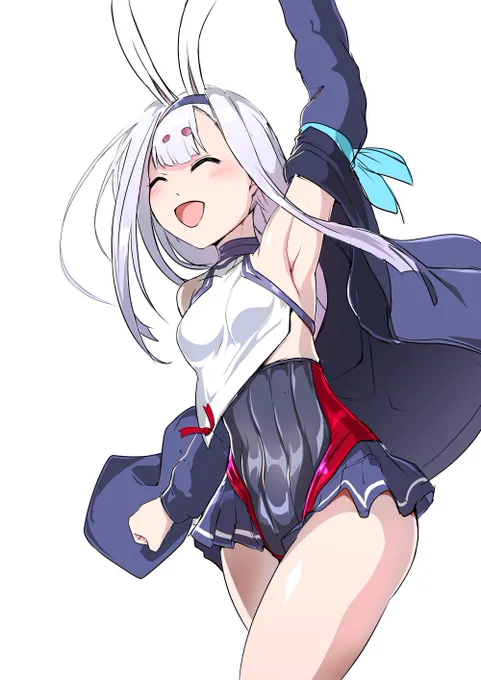 指揮官を見つけて嬉しい島風 