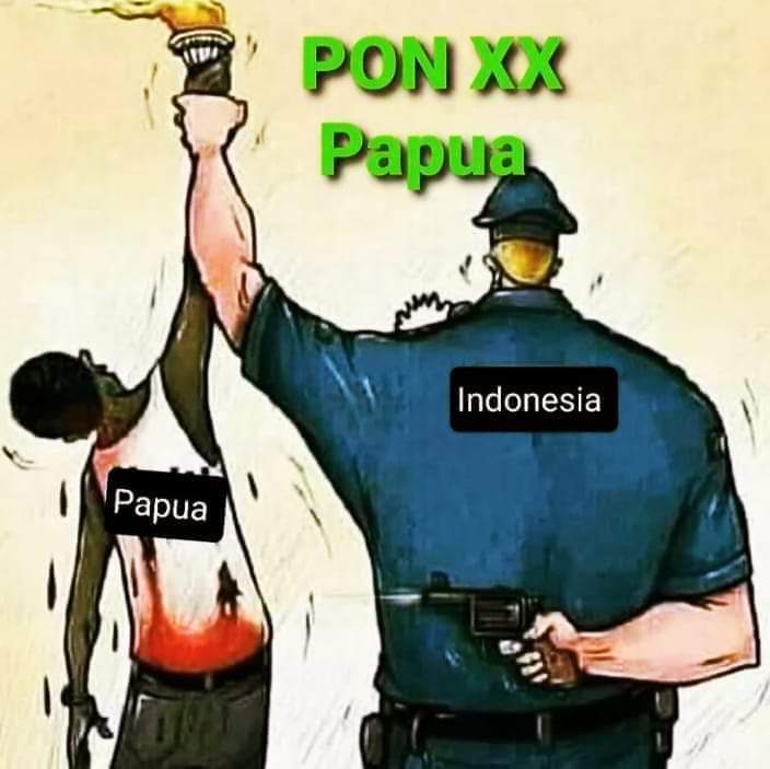 LxPaulus's tweet photo. Dengan adanya PON XX 
Akhirnya orang papua tertipu,  
Pengolah kekayaan alam Papua suda di Jawa, 

Untuk next time akan apa yang mereka lakukan terhadap orang Papua, kami tunggu cerita selanjutnya. https://t.co/KQbiinr9QQ