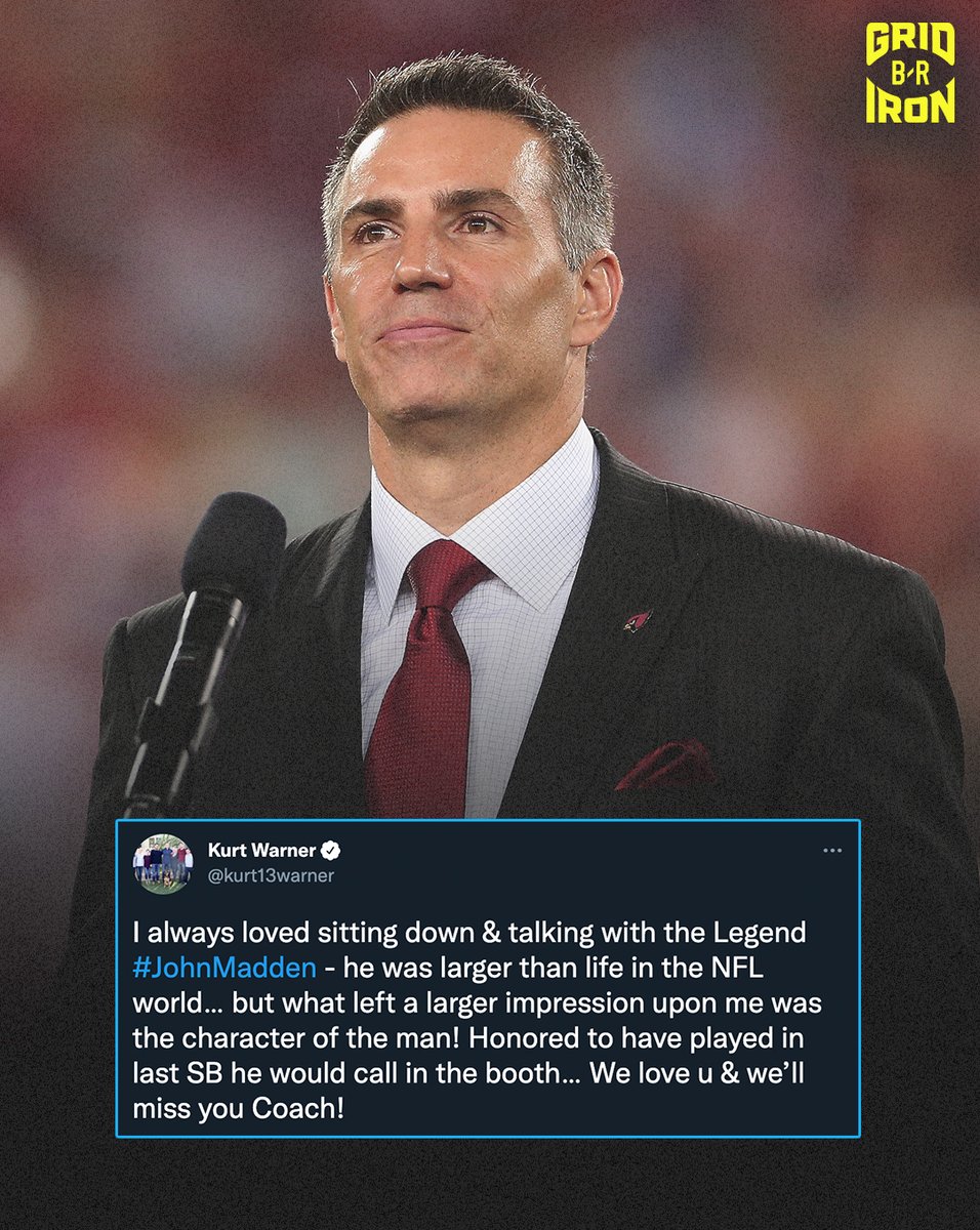 BleacherReport's tweet photo. Current and former players react to the passing of NFL legend John Madden https://t.co/0u2neNBKDo