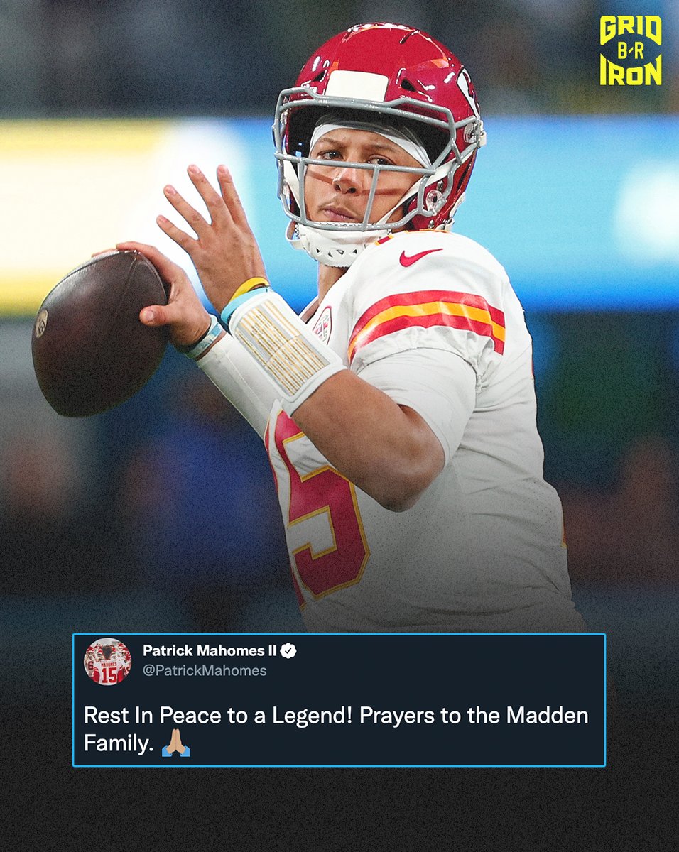 BleacherReport's tweet photo. Current and former players react to the passing of NFL legend John Madden https://t.co/0u2neNBKDo