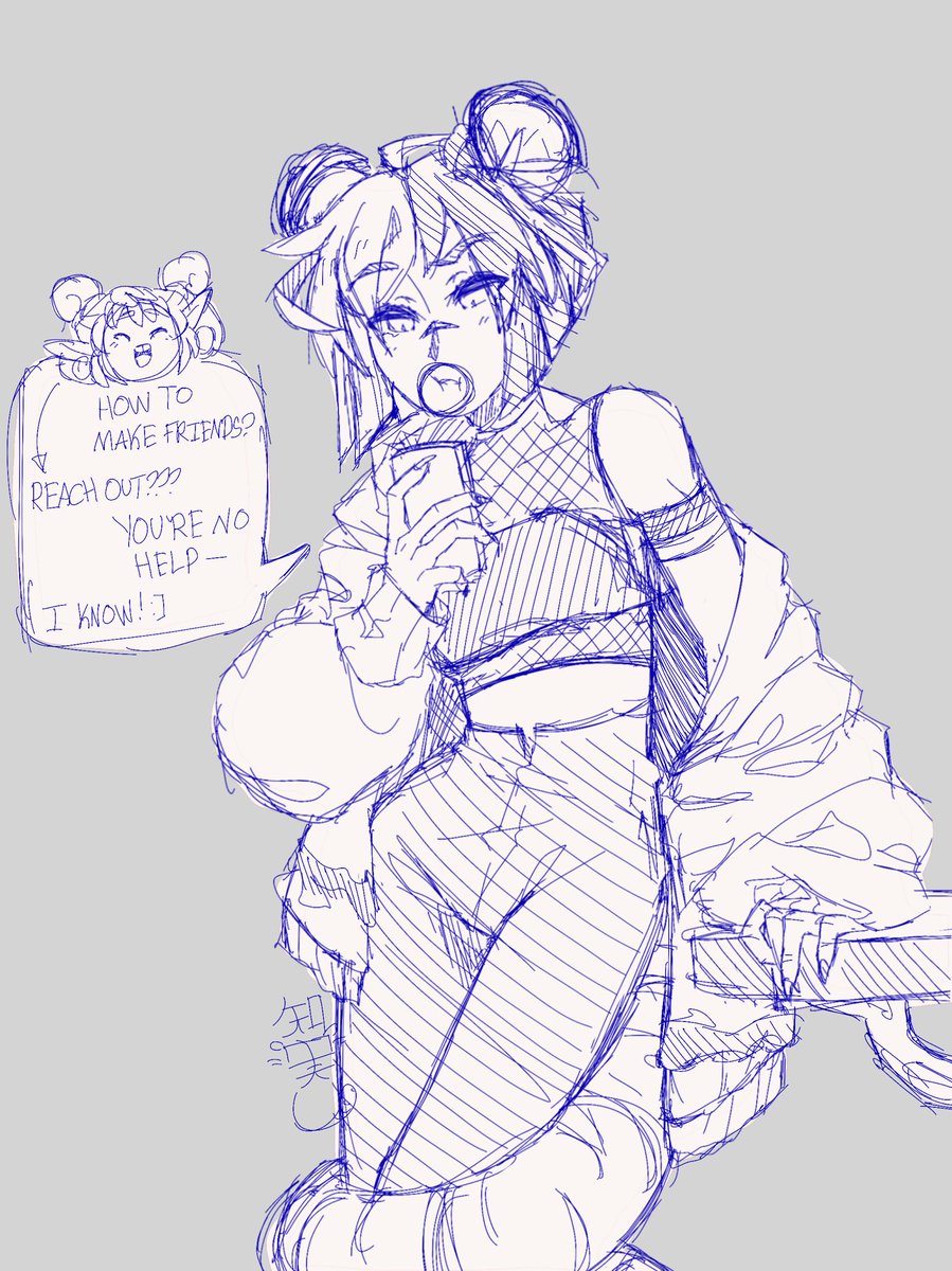 tomomivt's tweet photo. WIP— featuring a small @slimuVT 
#VTuber #ENVtuber #digitalart #workinprogress #artistsontwitter #sketch https://t.co/aXiwudFEDv