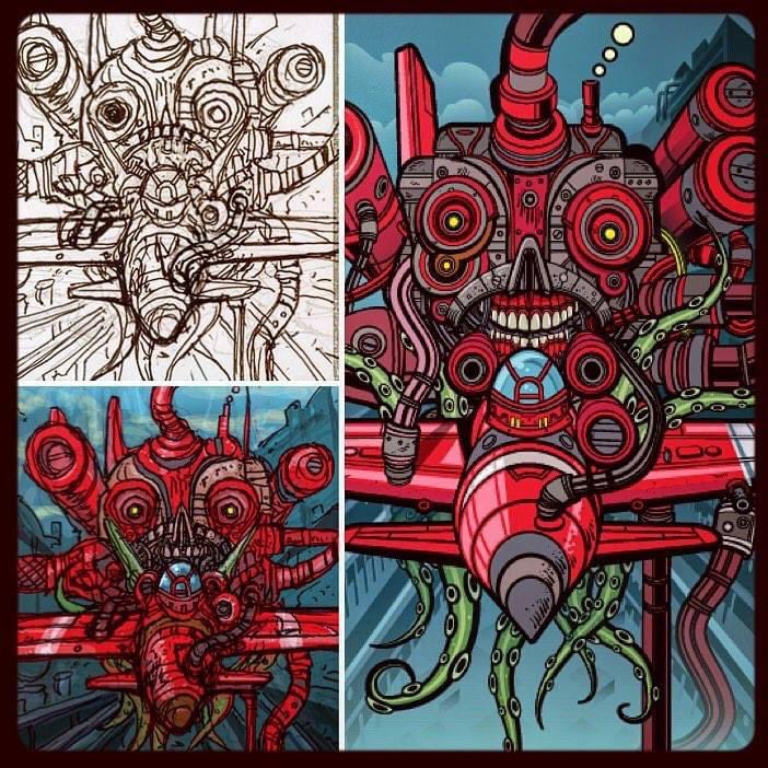 15HTAR's tweet photo. Sketch to Final #sketch #illustration #TCG #dropmix #イラスト #MTG https://t.co/C1LLsIULKB