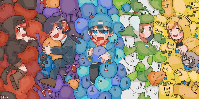#2021年自分が選ぶ今年の4枚 
たくさん描いて成長できた良い年でした🕺 