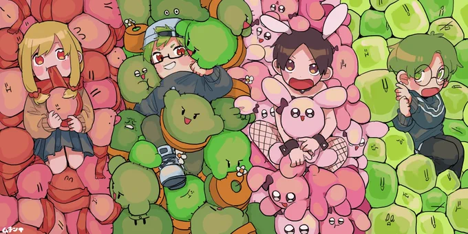 #2021年自分が選ぶ今年の4枚 
たくさん描いて成長できた良い年でした🕺 
