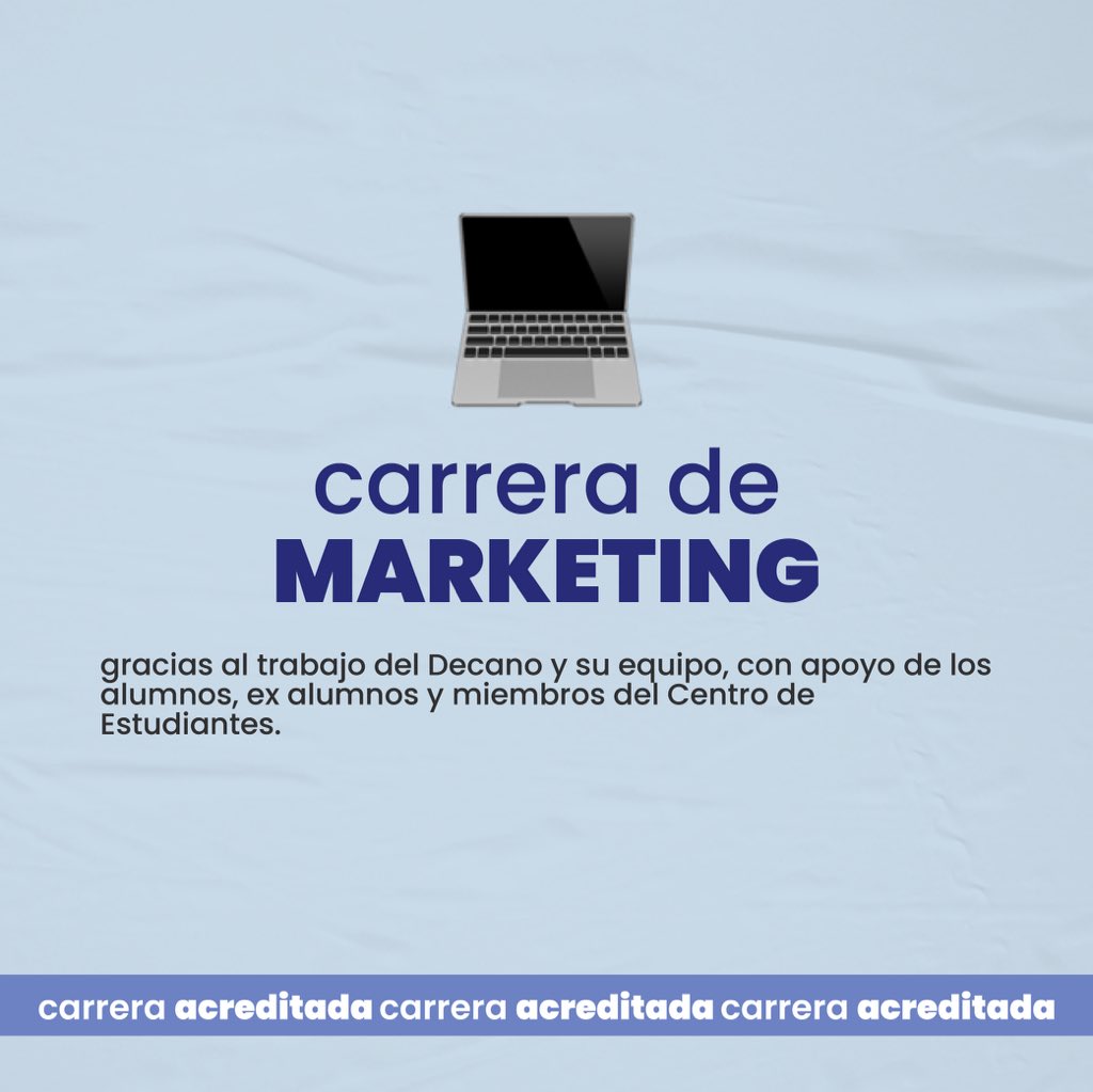ceccaeuca's tweet photo. Felices de anunciar que las carreras de Marketing y Comercio Internacional están acreditadas por la ANEAES🙌🏼✅ https://t.co/qwhLToz87N