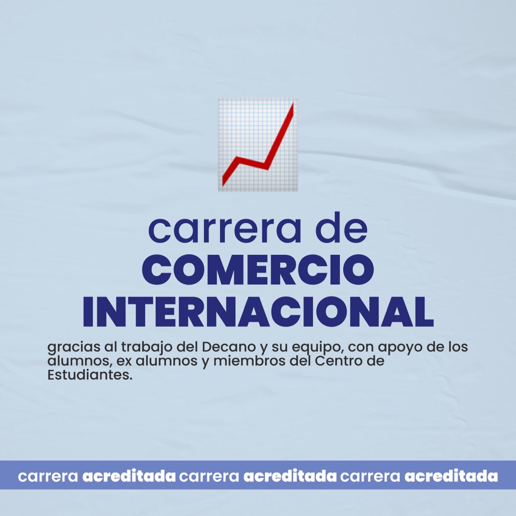 ceccaeuca's tweet photo. Felices de anunciar que las carreras de Marketing y Comercio Internacional están acreditadas por la ANEAES🙌🏼✅ https://t.co/qwhLToz87N