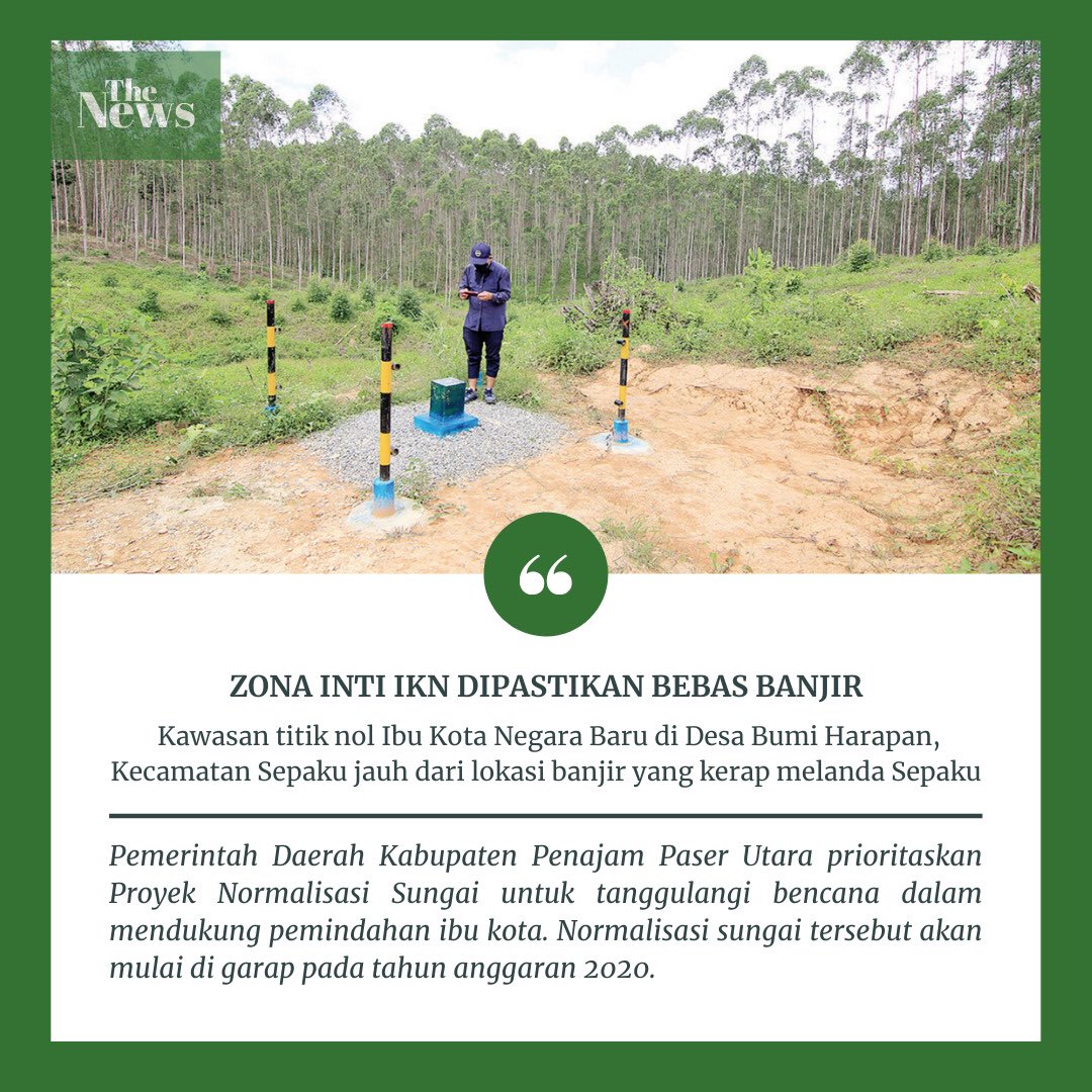 KaltimOfficial's tweet photo. Zona inti IKN dipastikan bebas banjir.
.
.
#IKN #PemindahanIbuKotaNegara #Baru https://t.co/iwY2Gug9X3