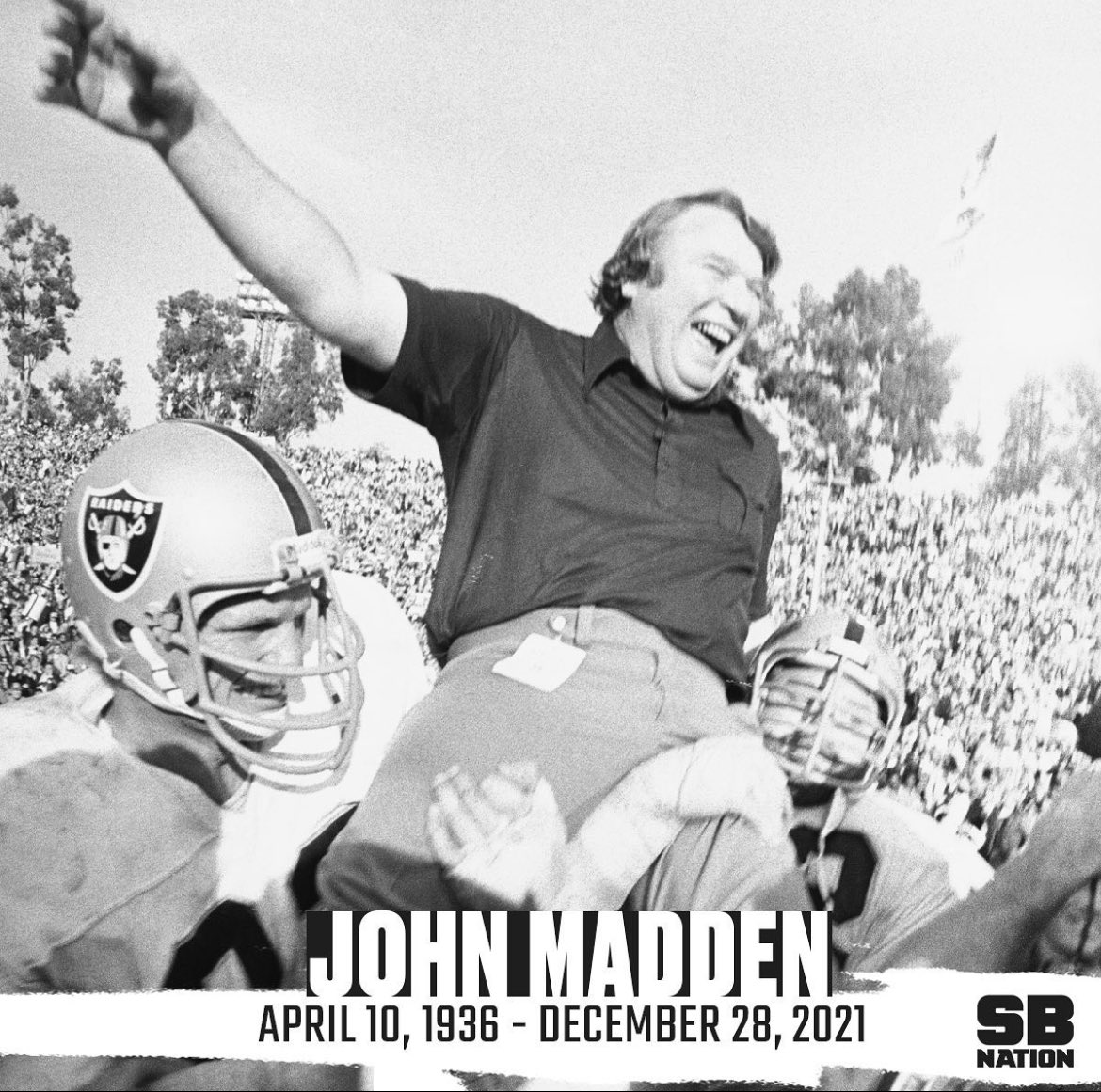 Dr_RPrice's tweet photo. Rest In Peace #johnmadden https://t.co/RPAiBfD14F