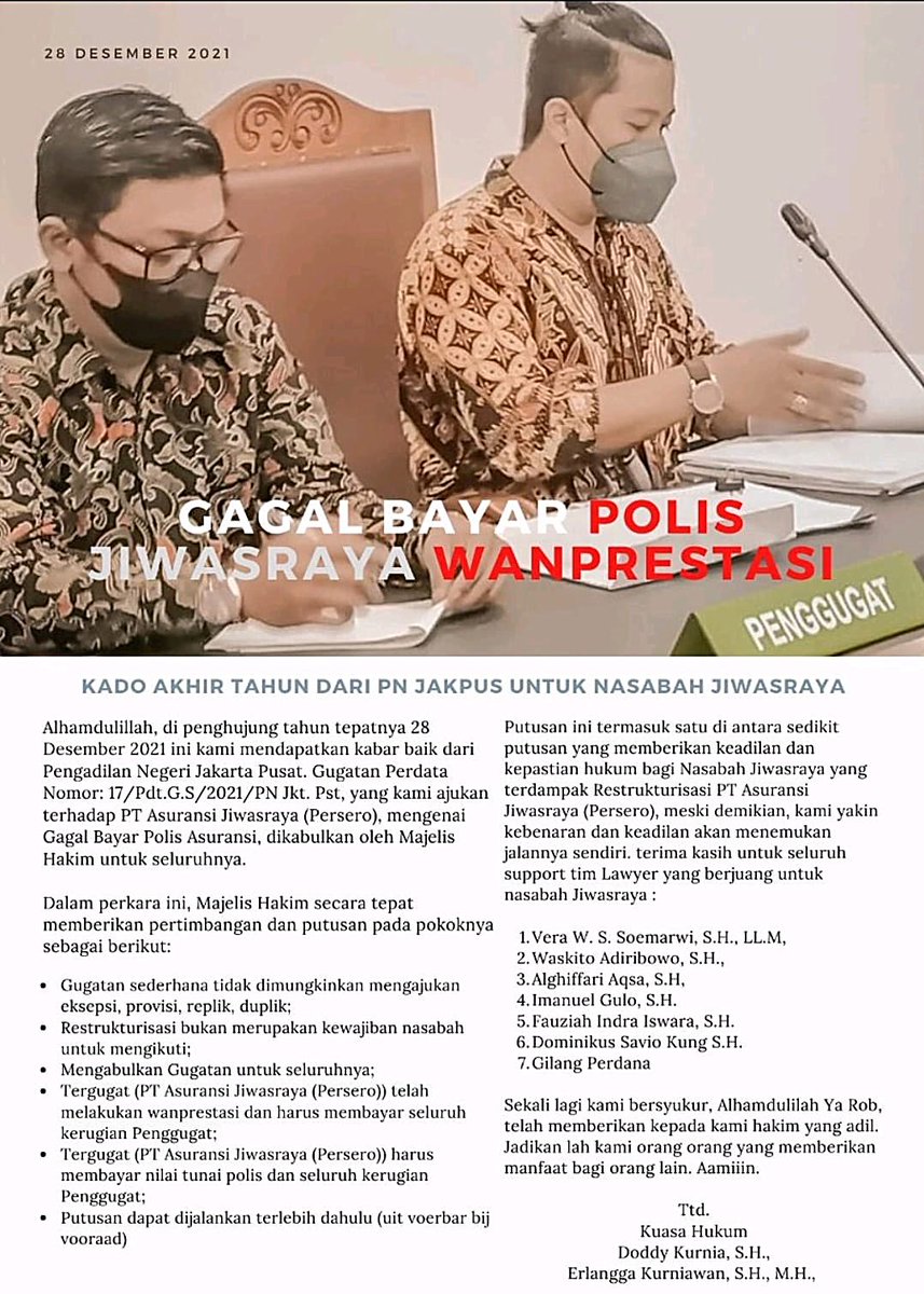 Congratulations to Doddy and Angga!