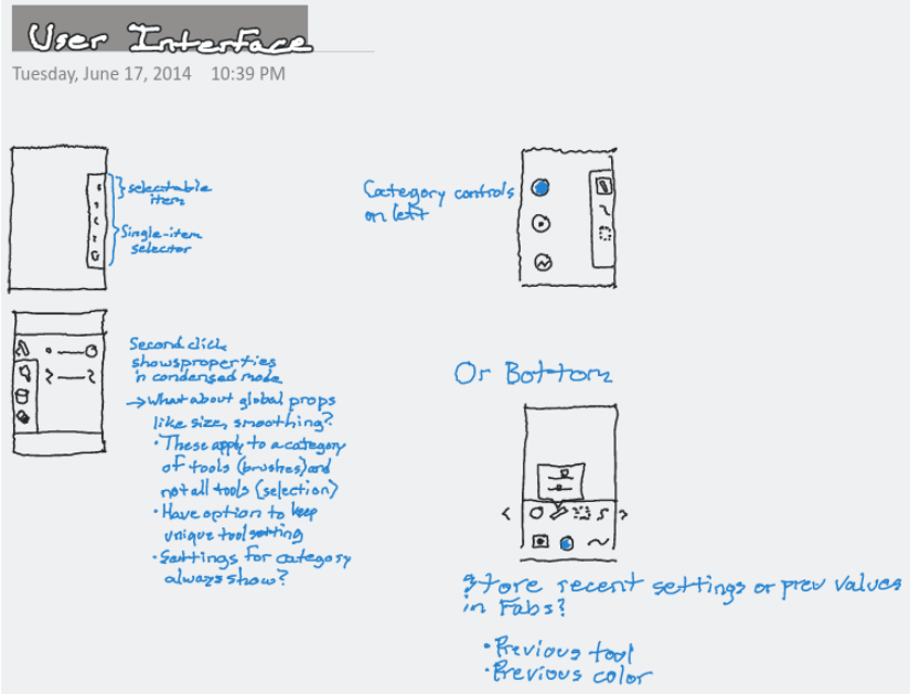 ouronote's tweet photo. Crunching hard right now, but it feels good implementing some of these designs. Many were hopeful sketches in a notebook back in 2014, and now they're starting to take shape for real.

It's great when you from 7 years ago solves the problem you're working on right now! https://t.co/xspm0yfKGy