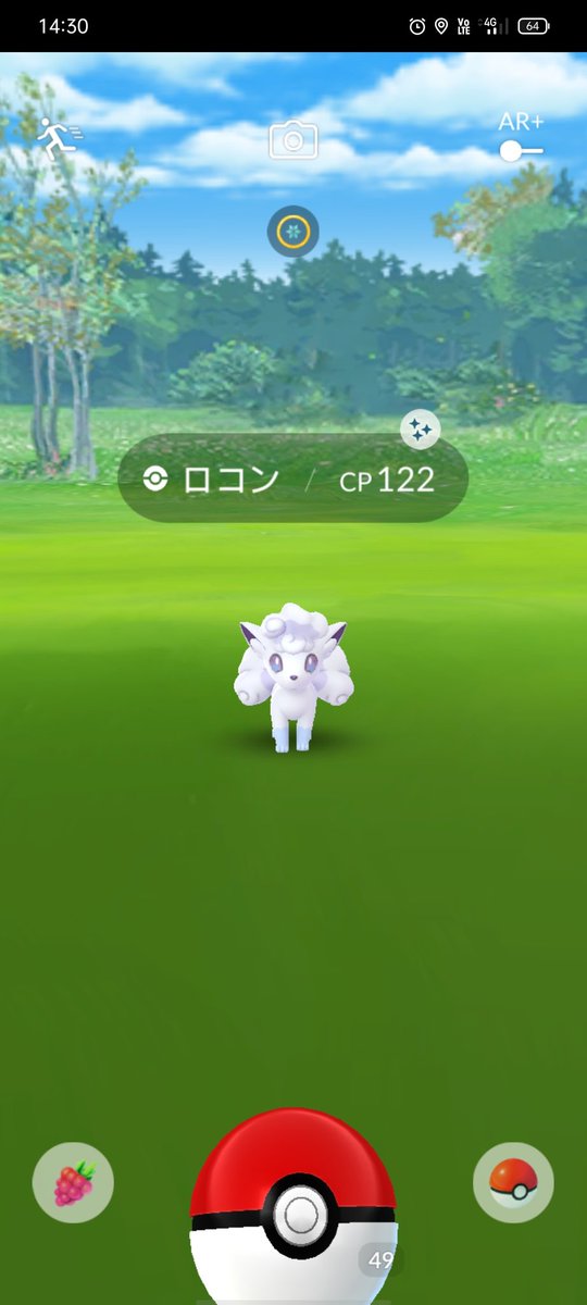 bakemonYG's tweet photo. #ポケモンGO  #色違いロコン
でてくれたー！ https://t.co/Stz1yW6zI8