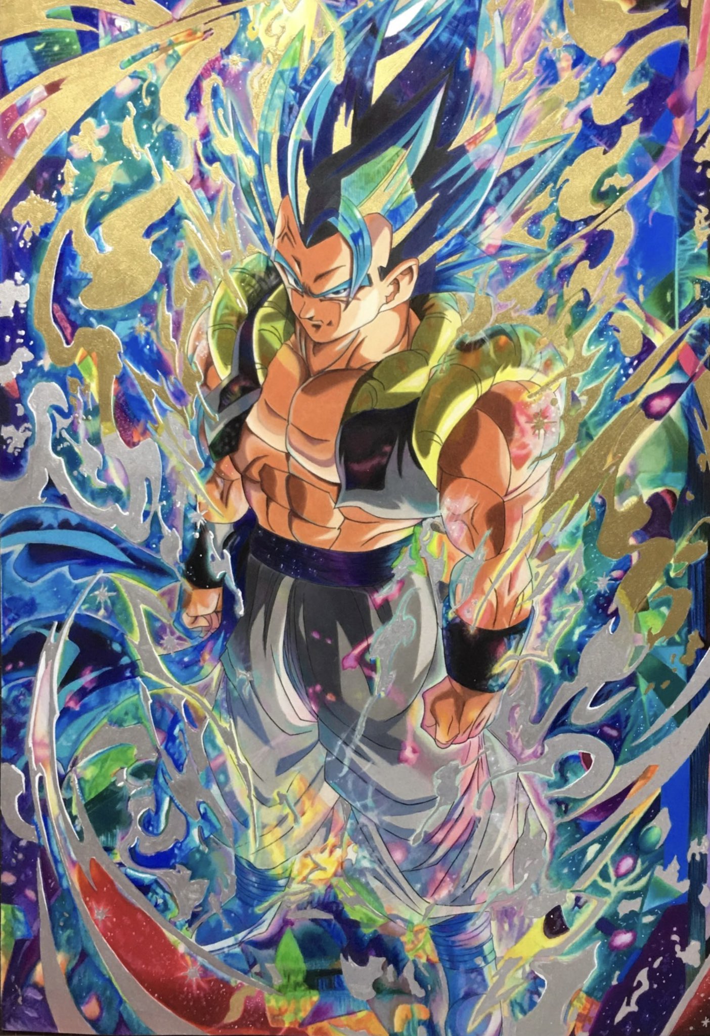 ドラゴンボール 色紙アート 超サイヤ人ゴッド超サイヤ人