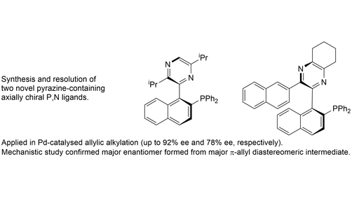 Patrick J. Guiry and coworkers <a href="/GuiryGroupUCD/">Guiry Group</a> <a href="/ucddublin/">University College Dublin</a> <a href="/ucdscience/">UCD Science</a> <a href="/ucdchemistry/">UCD Chemistry</a> present new axially chiral P,N ligands and Pd-catalysed allylic alkylation (up to 92 % ee) #Kuendig_Issue onlinelibrary.wiley.com/doi/10.1002/hl…