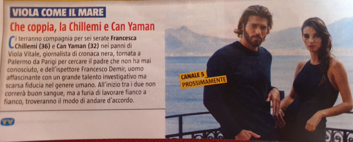 #CanYaman #FrancescaChillemi #violacomeilmare 
#tvsorrisiecanzoni 
@tvsorrisi 
#Canale5