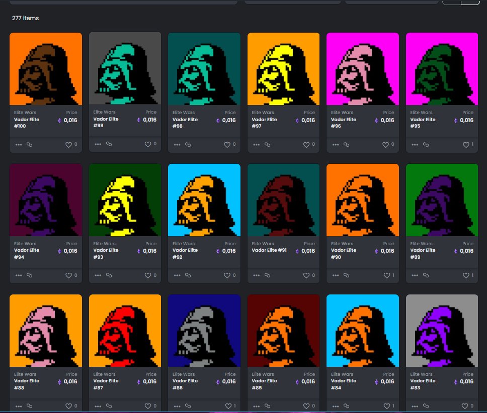 EliteWarsNFT's tweet photo. @opensea @nft @giveaway 

Hello. I am starting to sell my creations from the universe of Star Wars. All the characters will be available soon. 

The first 100 buyers will have a 1 in 100 chance of winning 1000$

https://t.co/fV0rCIvm0U
https://t.co/NvAOnDmq8K https://t.co/pgX5xOYrcy