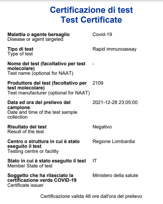 ClaudiaZ597's tweet photo. Caro @MinisteroSalute, se io faccio un tampone antigenico a cui risulto positiva e voi mi inviate un #GreenPass valido 48h che dice che il risultato del test era negativo, capite che sia un problema, sì?
(Ovviamente sono in quarantena e non ho intenzione di usarlo per violarla) https://t.co/Bu1xUc9s3e