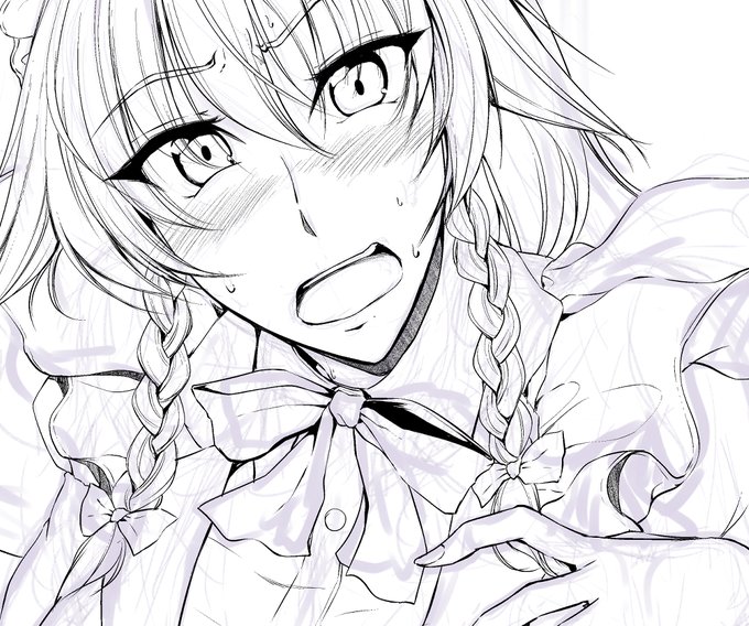 Skebに例大祭用カットの咲夜さんと競泳水着漫画とお風呂美咲さん…年末ゆっくり作業してるのと色々とやってて未完成がたまってく 