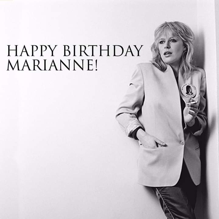 Happy Birthday to the Fabulous Beast Marianne Faithfull. 