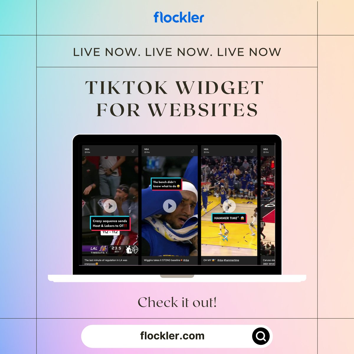 getflockler's tweet photo. ๐ฅ Drum Rolls ๐ฅ
@getflockler launches the all-new TikTok Widget Feature! ๐
With the #TikTokWidget, you can display a #TikTok video feed of your account and curate posts from other TikTok users, too ๐
Learn more! https://t.co/GLZPrG0cZv
#flockler #Productupdate #Newfeature https://t.co/LvnFjCYsgB