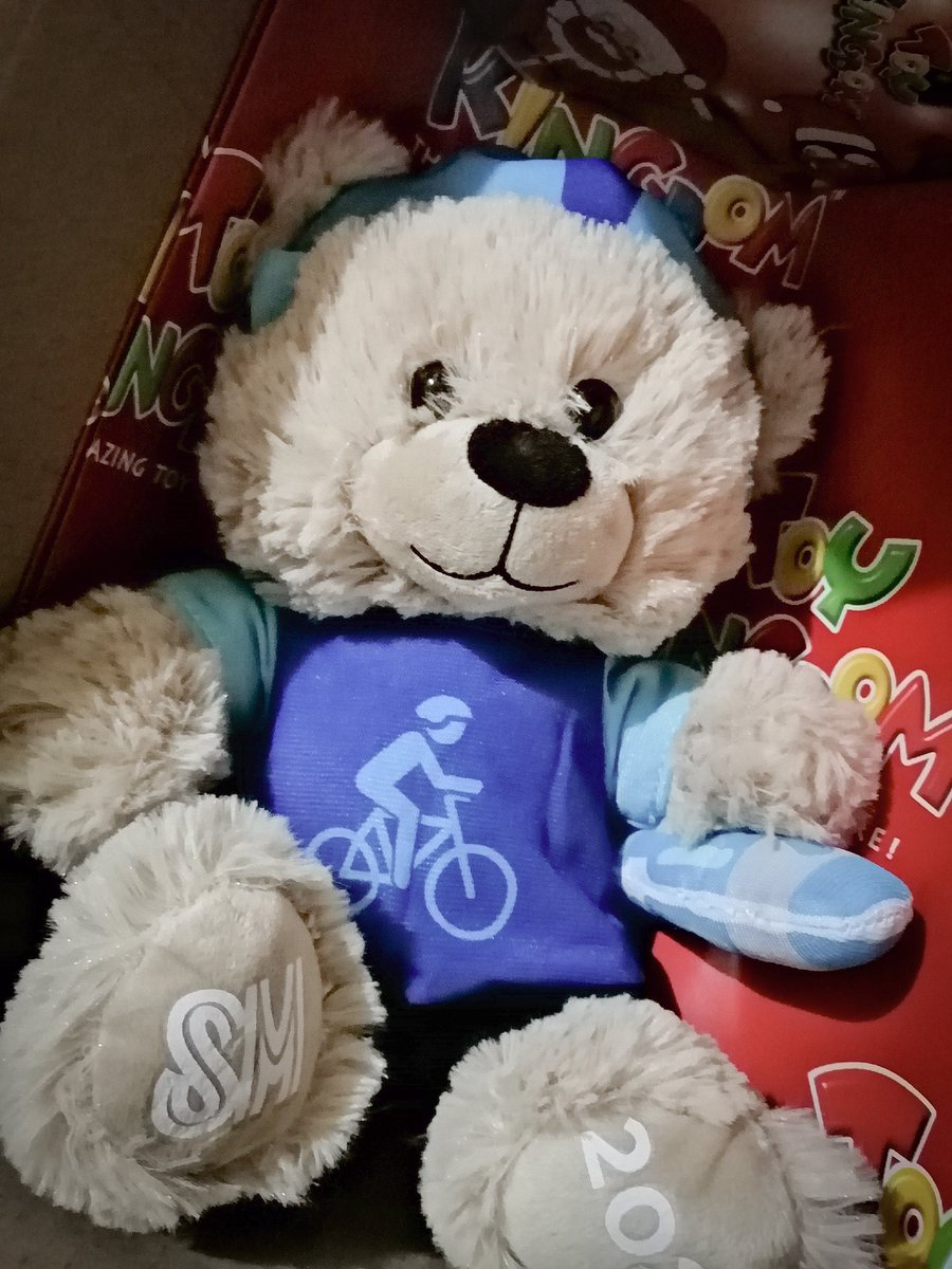 YabaikuronekoXT's tweet photo. Who says Christmas is over??? 
Biker/cyclist bear is finally home eyyy 💙

@SB19Official #SB19
@OfficialSMCares
#BearsofLigayaChallenge #SMBearsofJoy
#Ligaya_SB19 #SB19 https://t.co/S23NYzwAbL