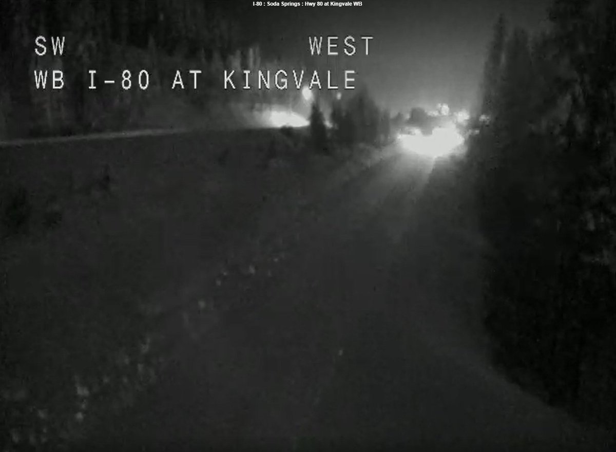 #TrafficAlert:⚠️Westbound &amp; eastbound I-80 now OPEN to ONLY ESSENTIAL COMMERICAL TRUCKS &amp; vehicles.🥳 Permit loads &amp; non-essential commercial trucks are NOT permitted to use the interstate at this time.🛑🚔 I-80 is now OPEN from Colfax to the Nevada State-line.☃️ #KnowBeforeYouGo
