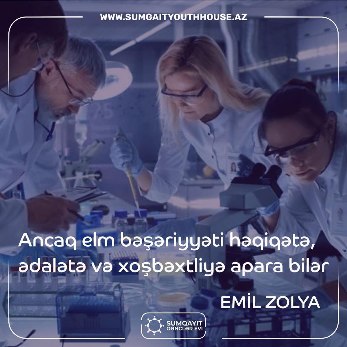 SumgaitE's tweet photo. #SGE #ARGIN #MYS #SumqayitGenclerevi #sgeaforizm
Ancaq elm bəşəriyyəti həqiqətə, ədalətə və xoşbəxtliyə apara bilər. (Emil Zolya) https://t.co/KYX39lfZPs
