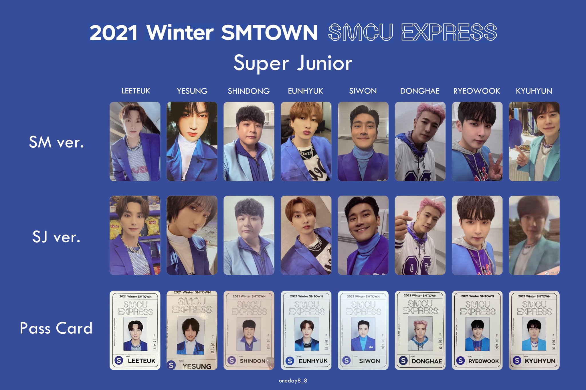 SMTOWN SUPERJUNIOR ウニョク EUNHYUK特典 トレカ 3枚 SMTOWN 東京 SUPER JUNIOR ウニョク EUNHYUK トレカ - メルカリ