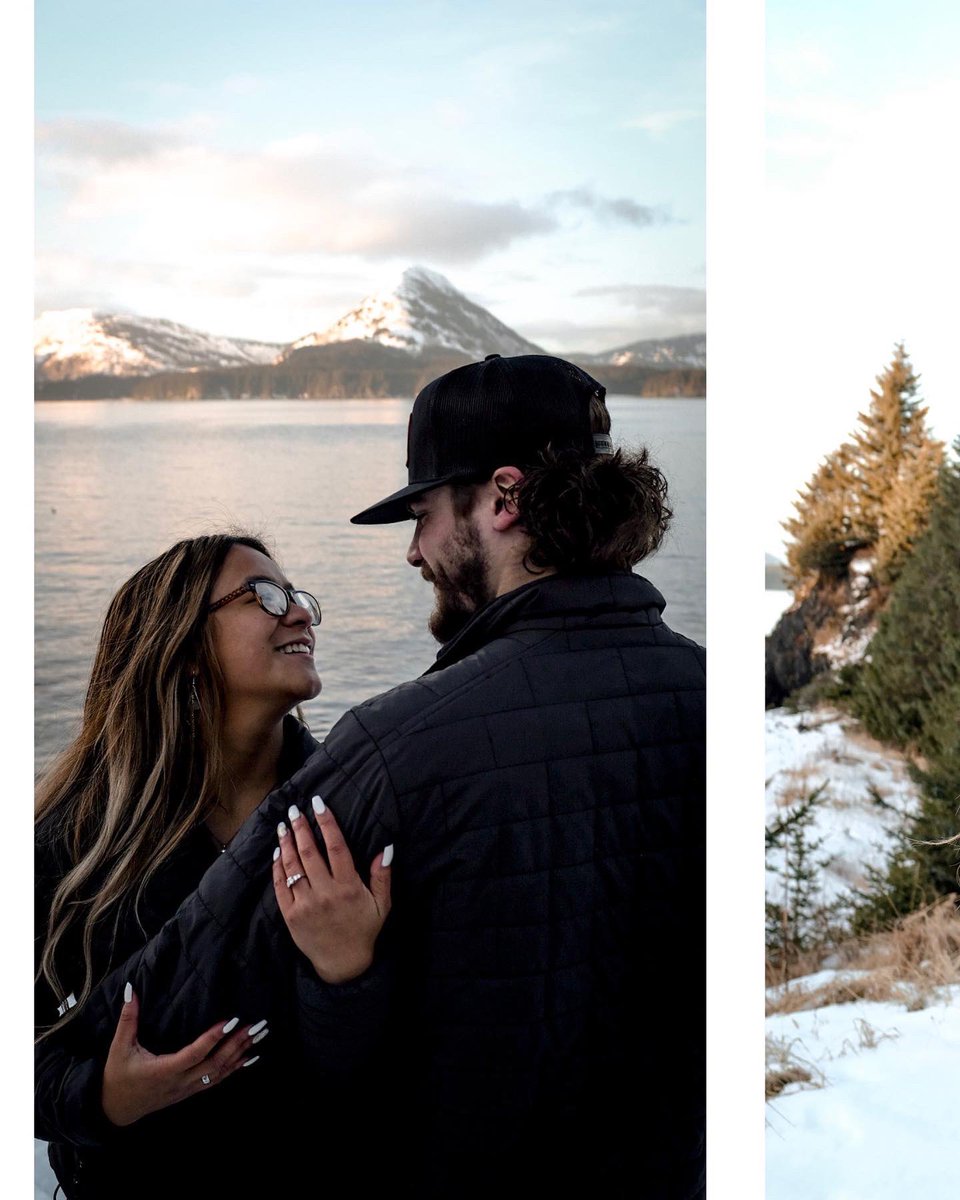 jfaaab's tweet photo. figured i’d post it here too 🤪

but we’re so excited to say we’re finally engaged!! 

XII • I • MMXXI 

five years almost down and a lifetime to go. the beginning of forever, and so the adventure begins. the easiest ‘yes’ i’ve ever said 🥂💍🤎 https://t.co/JQx8Psscq5