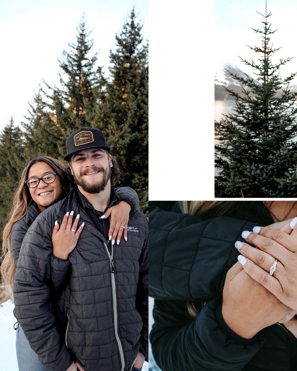 jfaaab's tweet photo. figured i’d post it here too 🤪

but we’re so excited to say we’re finally engaged!! 

XII • I • MMXXI 

five years almost down and a lifetime to go. the beginning of forever, and so the adventure begins. the easiest ‘yes’ i’ve ever said 🥂💍🤎 https://t.co/JQx8Psscq5