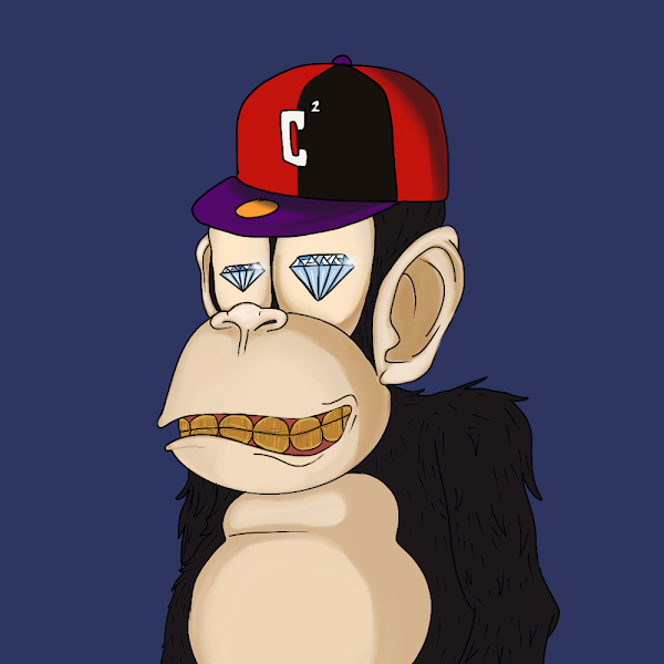 jaystreetmeat's tweet photo. The big reveal!!! Diamond Eyes!! @CryptoChimpzNFT https://t.co/225chBgMDP