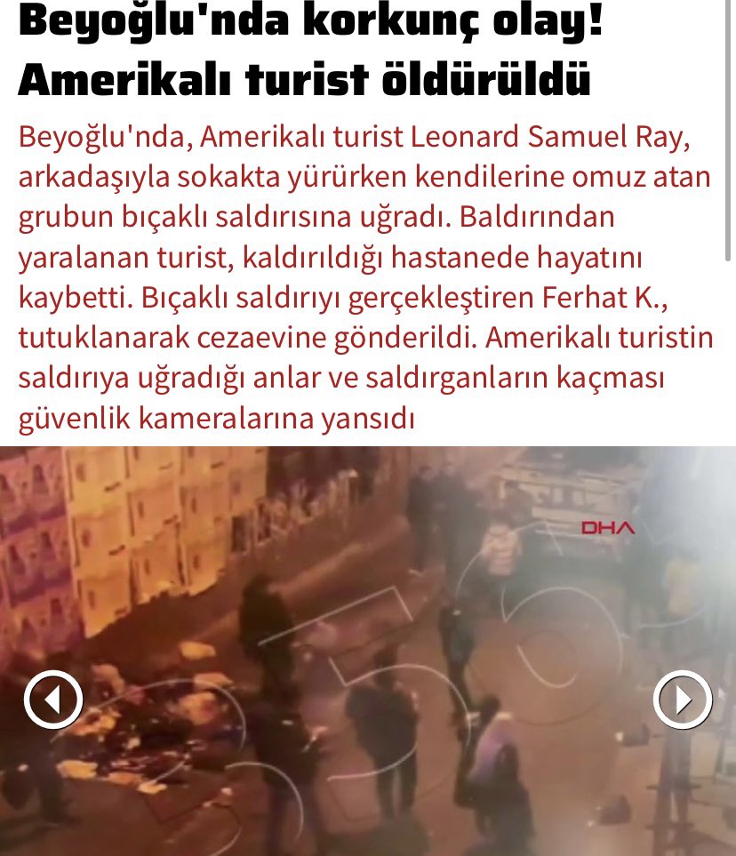 Beyoğlu’nda bu ay birisi Kanada vatandaşı, birisi de ABD vatandaşı olmak üzere iki turist öldürüldü. Beyoğlu’nun bir bölümünü çöküntü alanı haline getirenler utansın. Bu çetelerin toplandığı yerler belli, gittikleri mekanlar belli. Neden tedbir alınmıyor? Acil önlem alınsın!