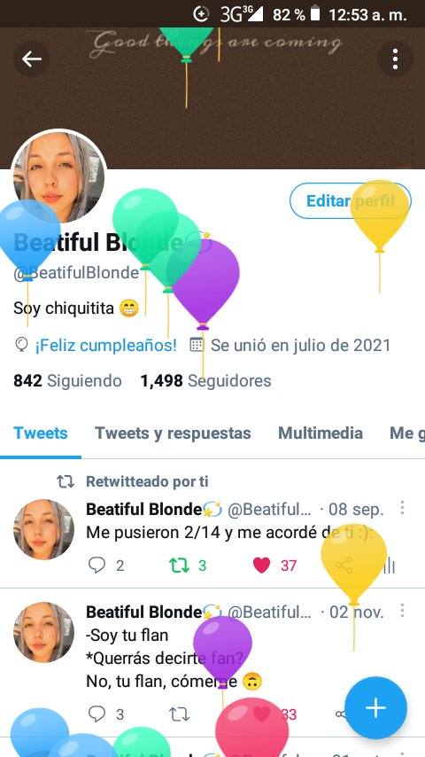 BeatifulBlonde's tweet photo. Hay globitos en mi perfil 🌠🎊 https://t.co/bP7oshTVoO