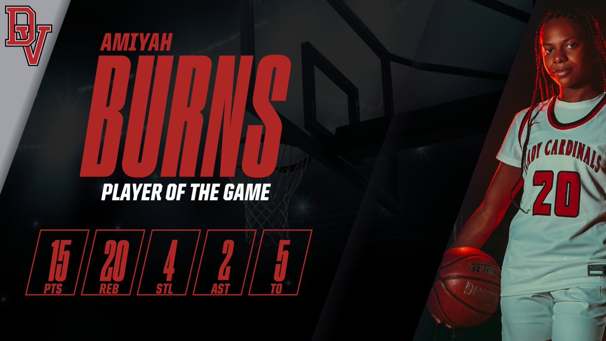 Player of the Game vs Lockhart goes to <a href="/amiyahoxxo/">Amiyah burns</a> for her DOUBLE DOUBLE performance against the Lions! Way to go Amiyah! Keep up the great work and leadership!