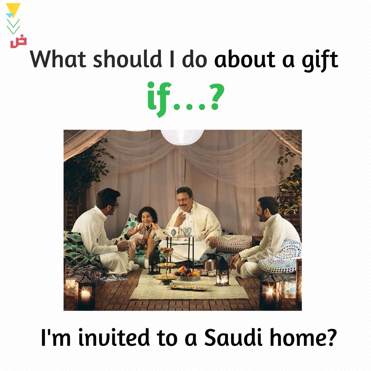 Arabius_KSA's tweet photo. Great news, your Saudi friend invited you over to visit the family home! But now, you’re probably wondering: should I bring a gift? If I should, what am I supposed to bring? How can I know?
Check out the post to get a few ideas to help you know how to be a respectful guest https://t.co/1JrCDKGxwT