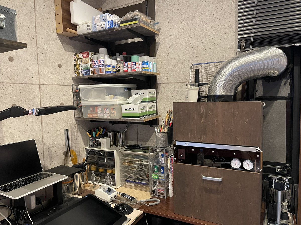 Entotto0420's tweet photo. セッティング、サフ試し吹き終了！
本格的な作製が楽しみです!!
いつのことになるやら😰
#俺のMOTOブース https://t.co/zQXy7slio6