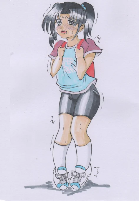 【年末毎日椎奈ちゃんシリーズ絵再掲】
スパッツ少女ちゃんがただもじもじそわそわするだけの立ち絵(2012)
2/2 