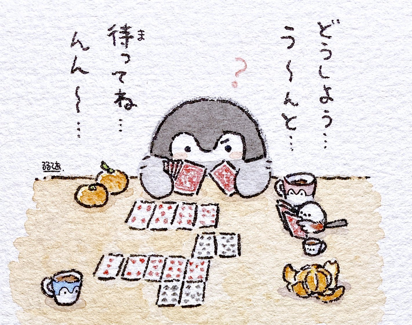 【新品】コウペンちゃん　複製原画　こたつ　大阪 るるてあ on X: 
