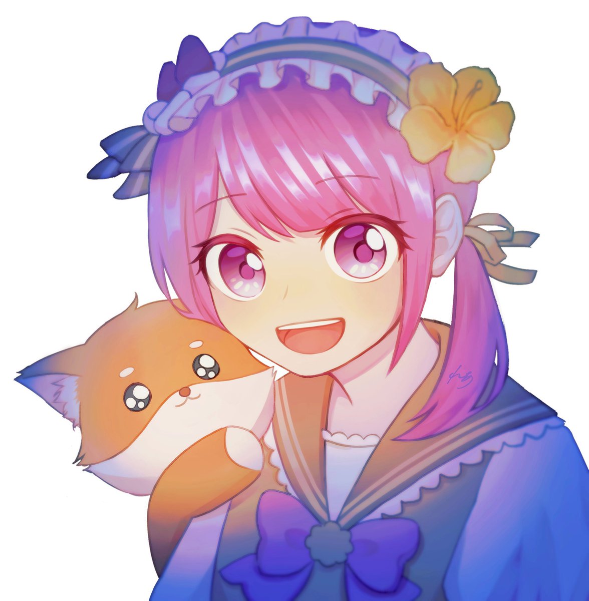 5Mk4r's tweet photo. うちわのイラストです💞 #なーなん家 https://t.co/TAIskOD4C8