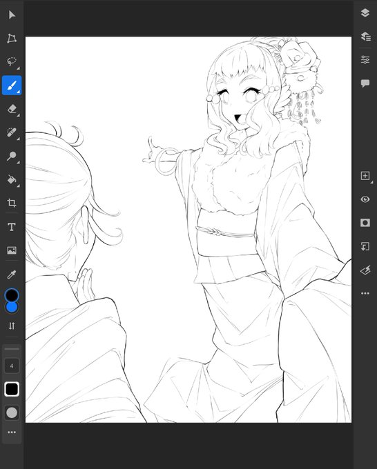 線画、なりけり。
#絵描きさんと繋がりたい  #precure 