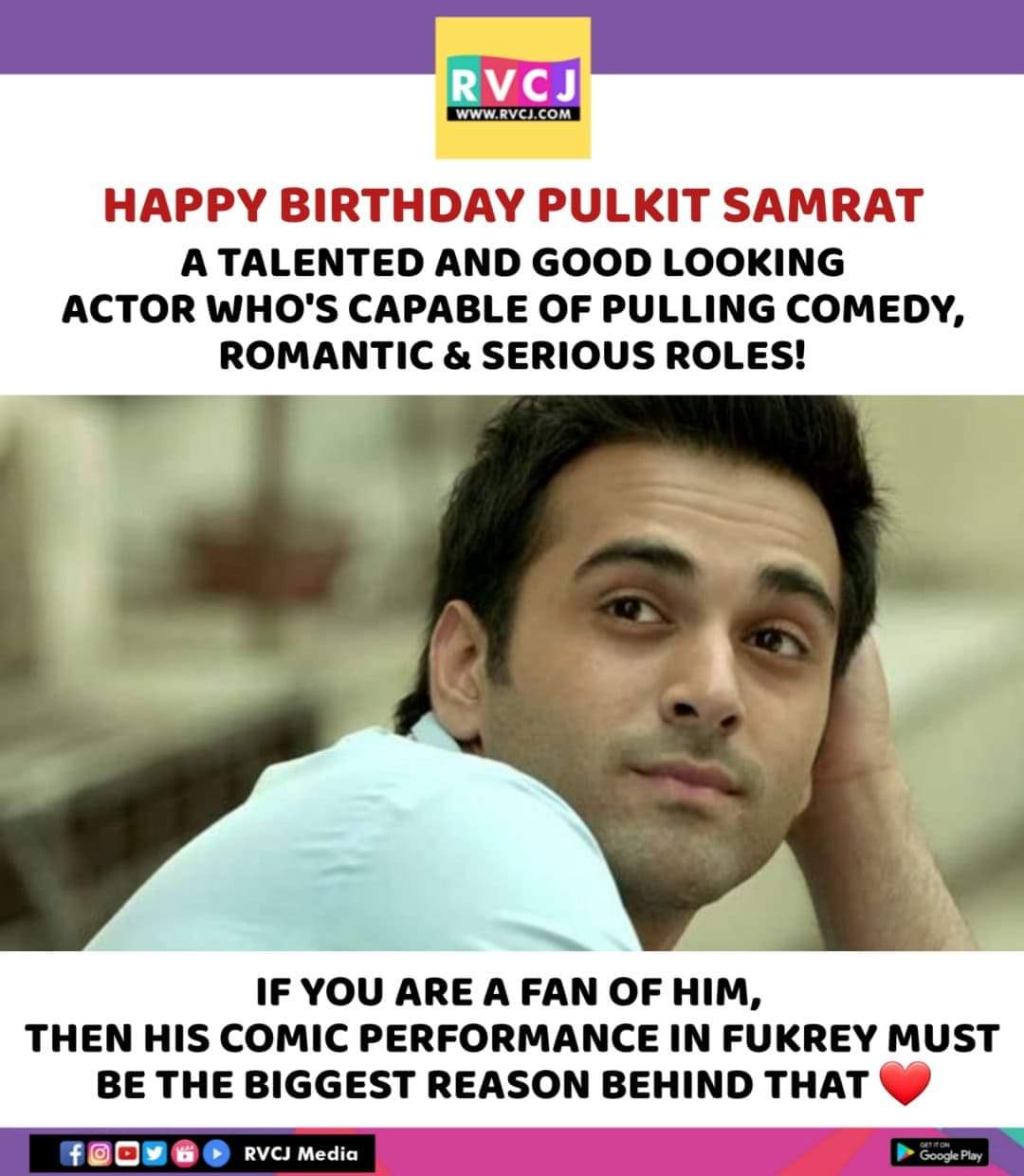 Happy Birthday Pulkit Samrat!        