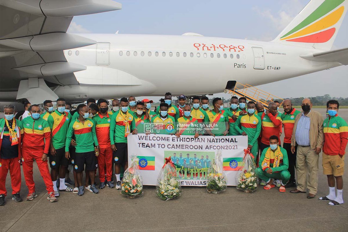 TweetEthio's tweet photo. @CAN2021off Arrêtez de mal informer les gens.
Voici leur arrivée à l'aéroport international de Yaoundé Nsimalen. https://t.co/BcMxoNYVxN