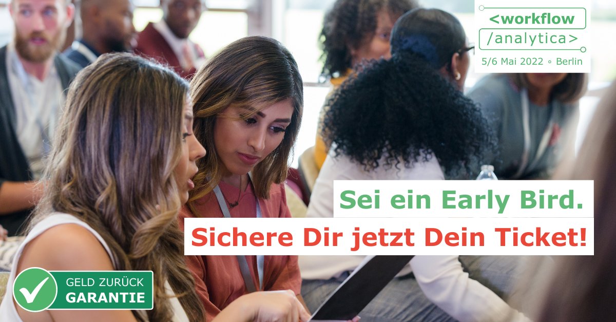 💡 #WorkflowAnalytica am 5. und 6. Mai in Berlin 🗣️ Erwecke deinen Pioniergeist und sei dabei: Bei der ersten Konferenz speziell für Workflow Analysten. Jetzt Early Bird Ticket sichern! 👉 workflow-analytica.eu/tickets-workfl…  #MINAUTICS #gernperDu #Prozessmanagement #Prozessanalyse #BPM