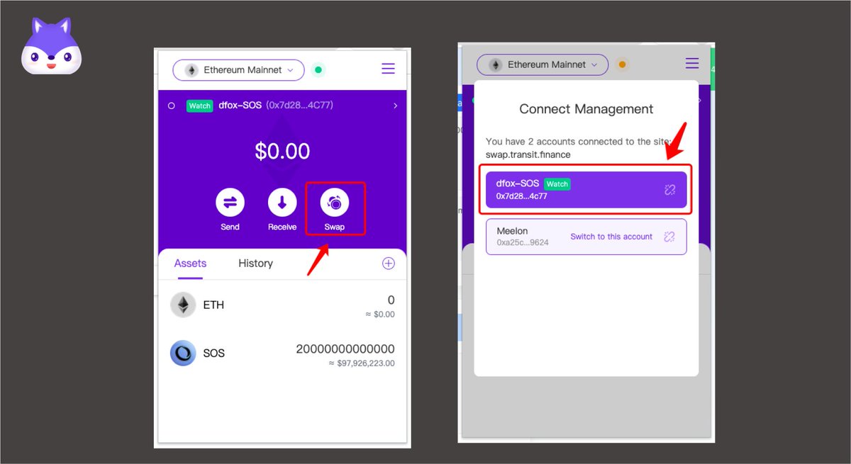 dfox - Extension Wallet & DeFi Portfolio Tracker tweet media