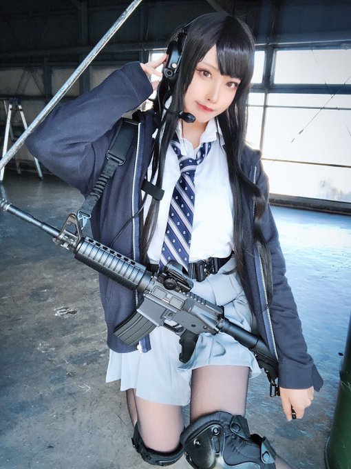 ctnjb】迷彩学生服 武装JKコンバット コスプレセット ブラックカモ