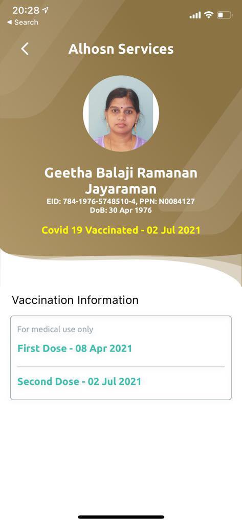 balageeth's tweet photo. @ICAUAE screenshots of ICA &amp; Alhosn are herewith for your kind reference which are contradictory please.. I humbly request to get this sorted out. ICA says it’s approved &amp; Alhosn says ICA has to approve &amp; they can’t do anything.. Please help.. https://t.co/KySoSKzVDm