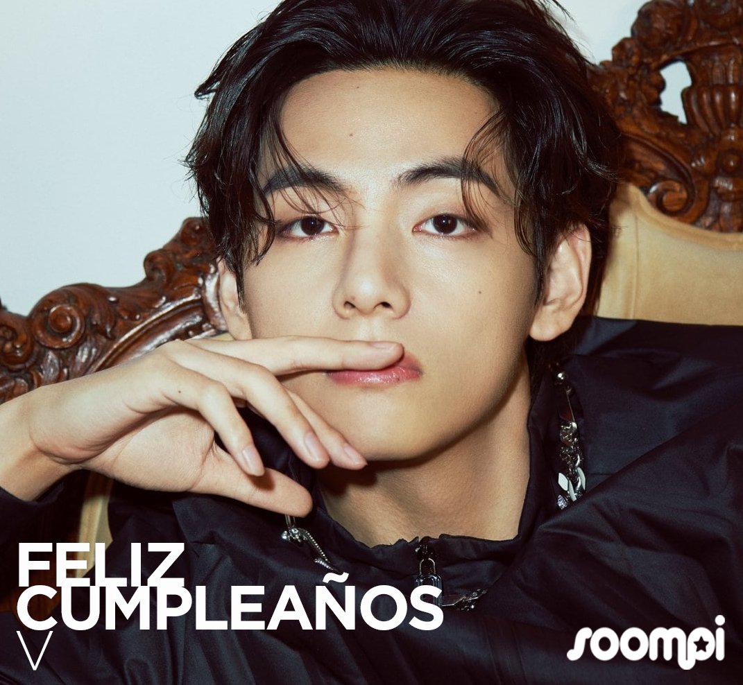 SoompiSpanish's tweet photo. Feliz Cumpleaños a #V de #BTS #HappyVDay 
Puedes leer más noticias sobre el grupo aquí:
https://t.co/QT6mOuS2rr https://t.co/85B8CBmY3A