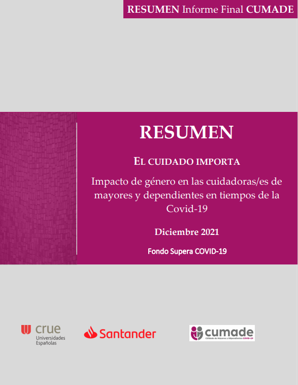 FantovaFernando's tweet photo. El cuidado importa #CUMADE
Impacto de género de la actual pandemia en el ámbito de los cuidados prolongados
@ComasDolors 
Resumen de 60 páginas
⬇️
https://t.co/gdVWlEMyjT https://t.co/yJiOd83qX1
