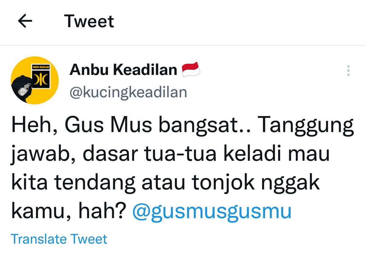 AhlulQohwah's tweet photo. Mohon bantu report/tumbangkan akun sampah ini 👉 @kucingkeadilan 

Terimakasih atas bantuan kawan2 .. 🙏 https://t.co/8HCIDsqsPv