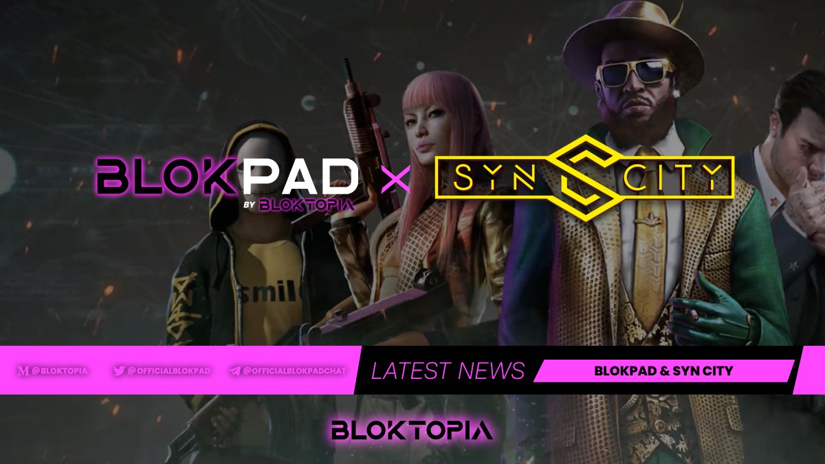 OfficialBLOKPAD's tweet photo. One final treat before the end of the year for all the BLOKPAD community. Full details will be shared shortly. 
#Bloktopia #BLOK #blokpad #SynCity #Launchpad 
@SynCityHQ https://t.co/BheH81dugq