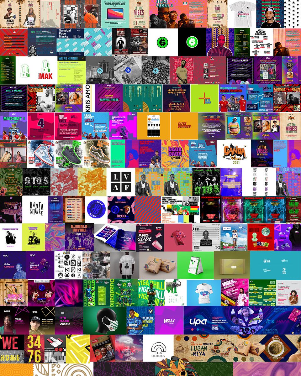 kreateuganda's tweet photo. 2 years of Kreate. To celebrate, we made a collage of some of our accepted, rejected and work process along the way. We could only fit so many. There’s a lot that’s not in there. 

Excited for the future 🚀 https://t.co/gnKKi3TvyR